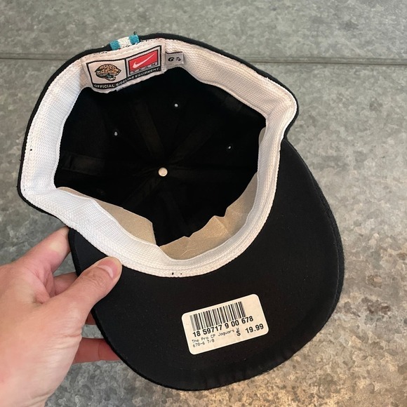 NWT Nike Jacksonville Jaguars Wool Fitted Cap 6 7/8 Team Official Sideline Hat - Picture 9 of 11